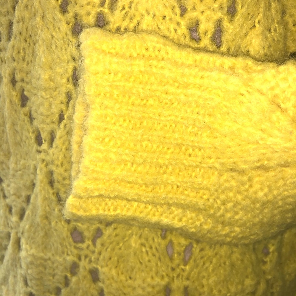 Pointelle knit soft alpaca pullover sweater - Picture 4 of 6